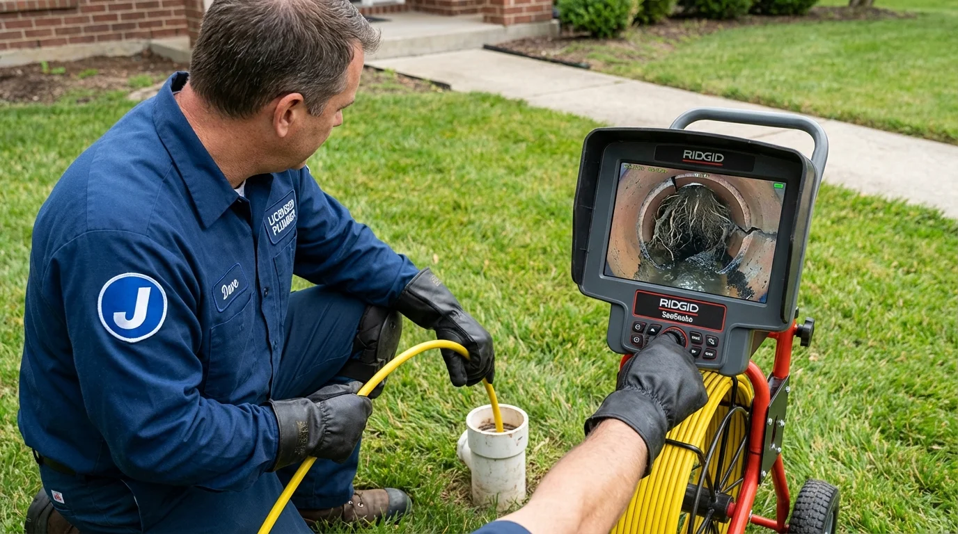 Sewer camera inspection being performed by Johns Plumbing LLC in La Blanca